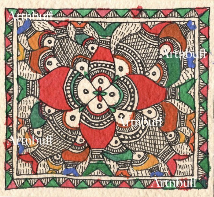 Mithila Painting fishes watermarked e1686682933834